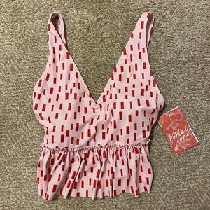 Small Kortni jeane v neck peplum top